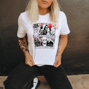 Halloween Tarot Killers Graphic Tee, Halloween Shirt,